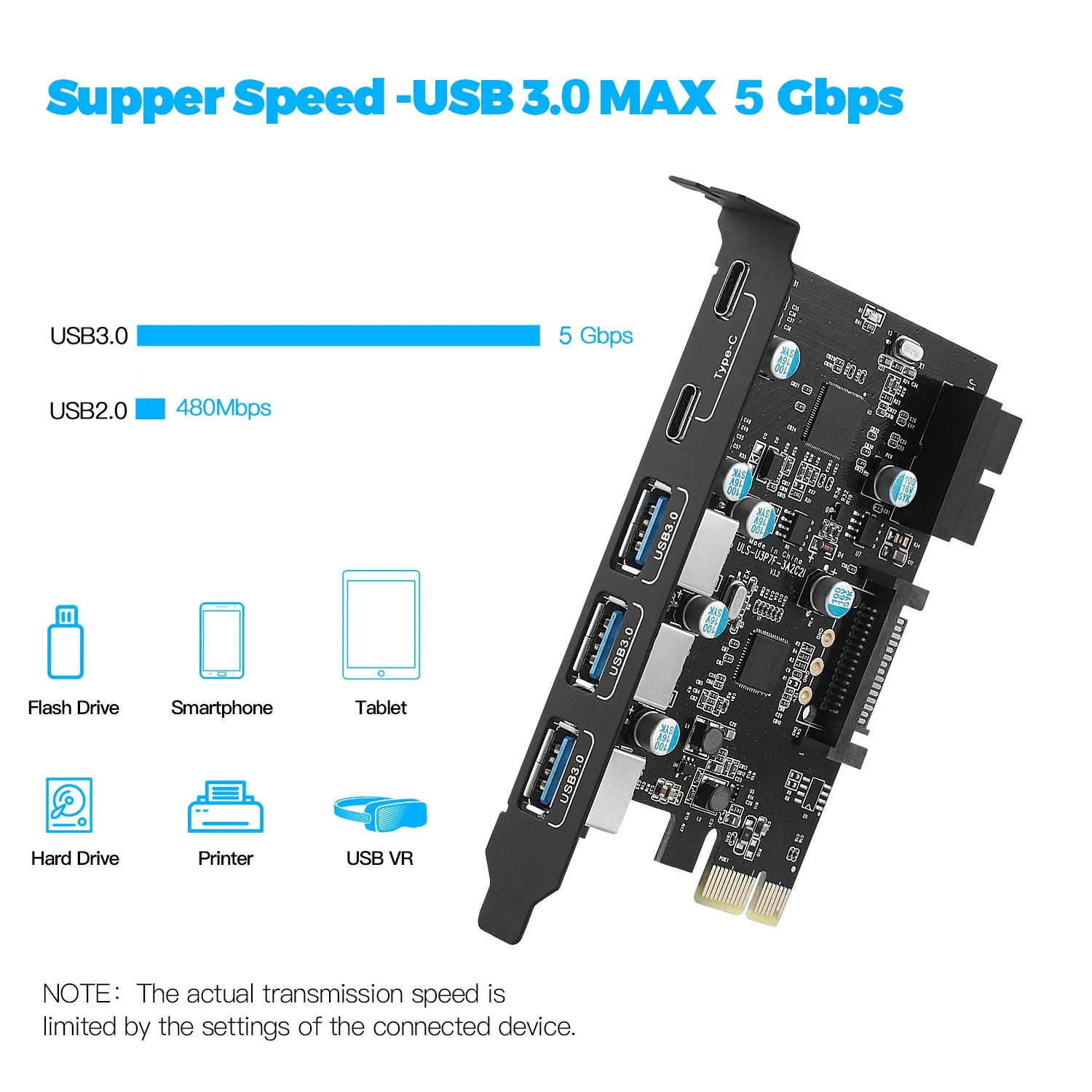 Плата расширения PCI-E x 1-USB, USB 3,0, 5 Гбит/с, PCI Express, PCIE материнская плата для настольных ПК, Windows Mac Linux
Плата расширения PCI-E x 1-USB, USB 3,0, 5 Гбит/с, PCI Express, PCIE материнская плата для настольных ПК, Windows Mac Linux