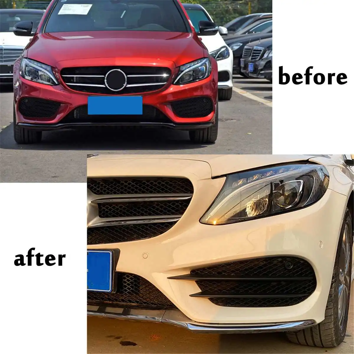 Черный передний бампер для Mercedes Benz C Class W205, решетка для гриля, противотуманная фара C180 C200 C260 2015 2016 2017 2018
Черный передний бампер для Mercedes Benz C Class W205, решетка для гриля, противотуманная фара C180 C200 C260 2015 2016 2017 2018