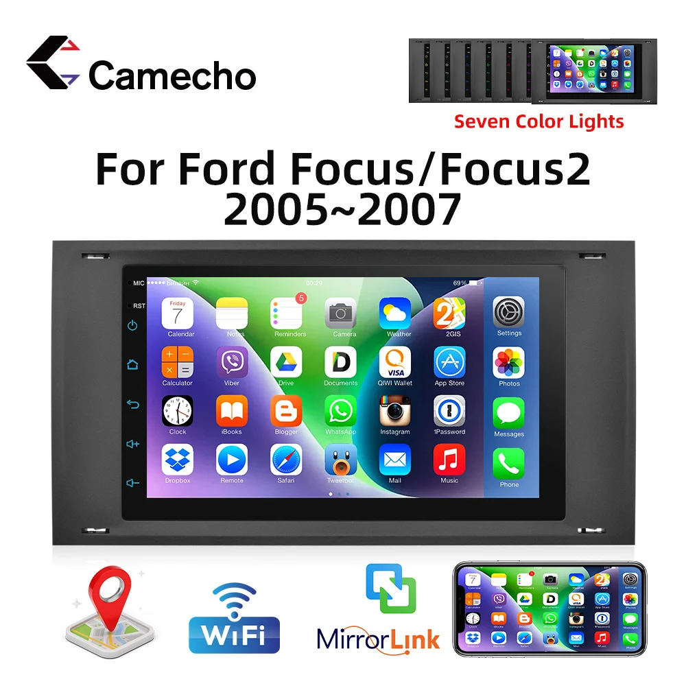 Camecho Android 2 Din 7 ''емкостный сенсорный экран автомобильный мультимедийный плеер стерео Bluetooth Wifi GPS FM радио камера заднего вида
Camecho Android 2 Din 7 ''емкостный сенсорный экран автомобильный мультимедийный плеер стерео Bluetooth Wifi GPS FM радио камера заднего вида