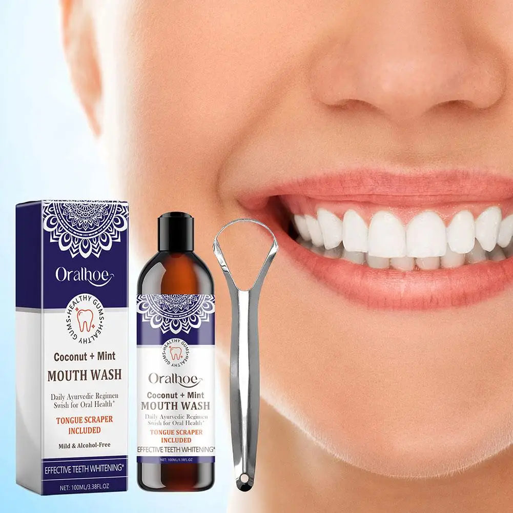 100ml Coconut Oil Mint Pulling Oil Mouth Wash Alcohol-free Breath Oral Teeth Tongue Clean Scrape Whitening Oral T7D5
100ml Coconut Oil Mint Pulling Oil Mouth Wash Alcohol-free Breath Oral Teeth Tongue Clean Scrape Whitening Oral T7D5