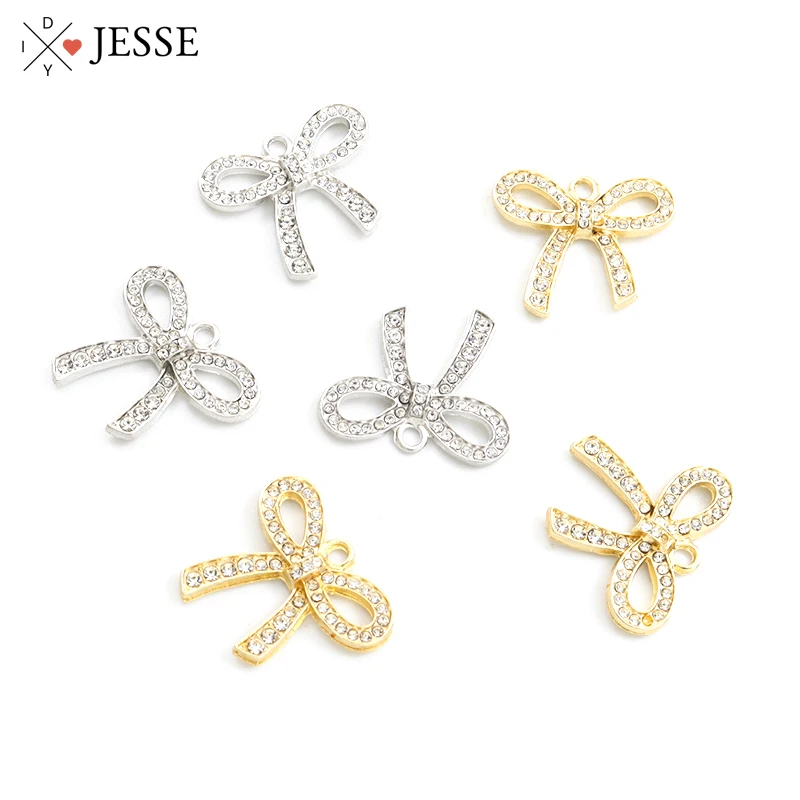 10pcs Metal Rhinestones Bowknot Charms 19*22mm Crystals Pendant Charm DIY Jewelry Making Crafts for Bracelets Necklaces Earrings
10pcs Metal Rhinestones Bowknot Charms 19*22mm Crystals Pendant Charm DIY Jewelry Making Crafts for Bracelets Necklaces Earrings