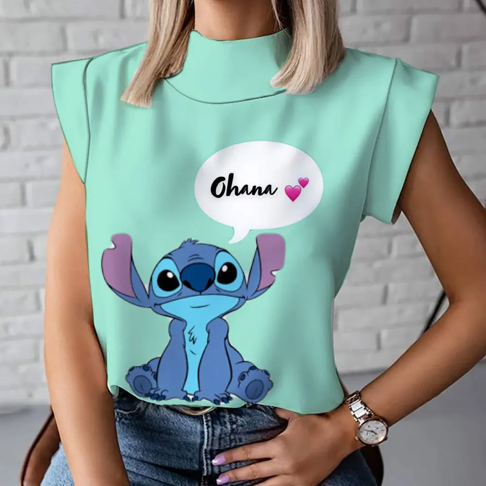 Harajuku Street Summer Trend Versatile Pattern Disney Stitch Animation 3D Printing Women's New High Neck T-Shirt Vest
Harajuku Street Summer Trend Versatile Pattern Disney Stitch Animation 3D Printing Women's New High Neck T-Shirt Vest