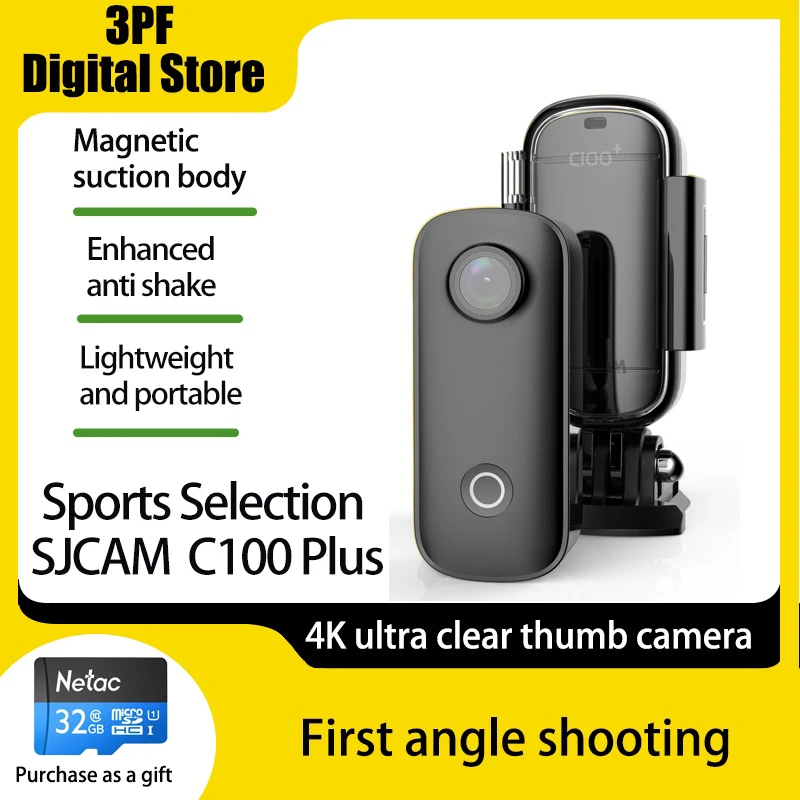 Водонепроницаемая мини-камера SJCAM C100 / C100Plus 1080P30FPS / 4K30FPS H.265 12MP 2,4G WiFi 30M
Водонепроницаемая мини-камера SJCAM C100 / C100Plus 1080P30FPS / 4K30FPS H.265 12MP 2,4G WiFi 30M