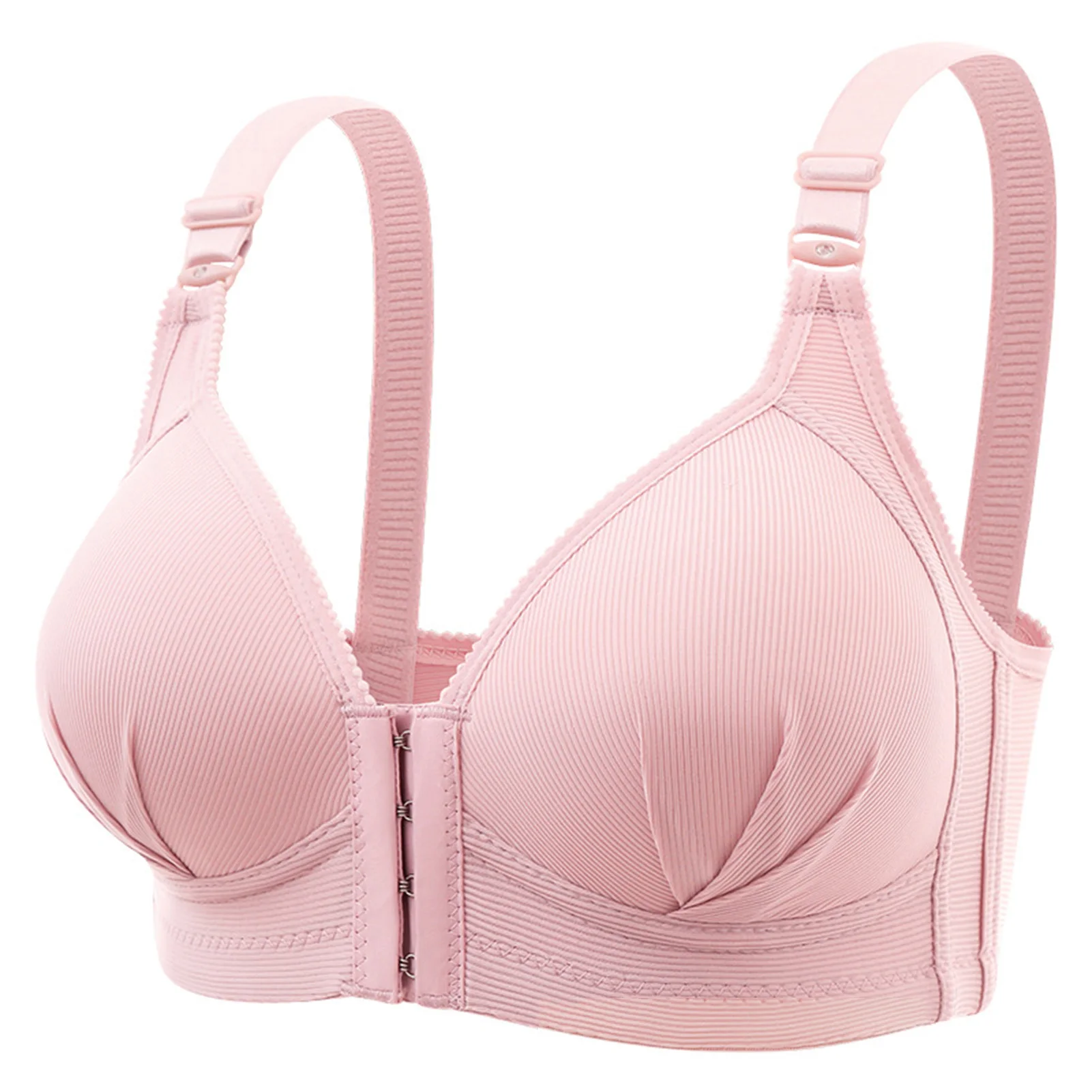 

Front Closure Bras for Women Full Coverage Everyday Bra with Support Shaping Bra for Casual Vacation Outfit