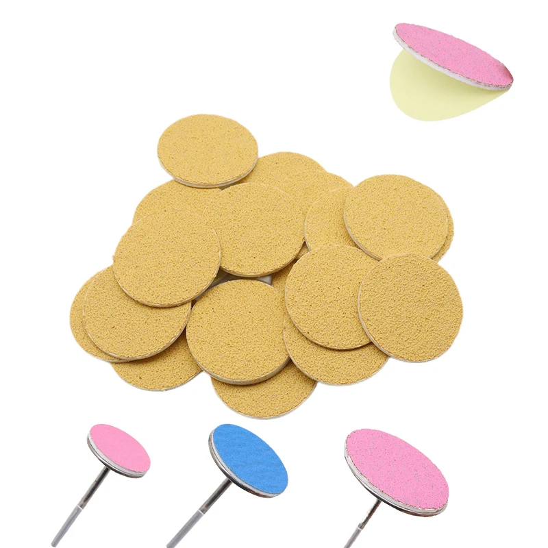 New~Yellow Sanding paper 50/pcs Pedicure Foot Care Tools 15mm 20mm 25mm 35mm nail drill bit Disk disc Salon Calluse Replaceable
New~Yellow Sanding paper 50/pcs Pedicure Foot Care Tools 15mm 20mm 25mm 35mm nail drill bit Disk disc Salon Calluse Replaceable