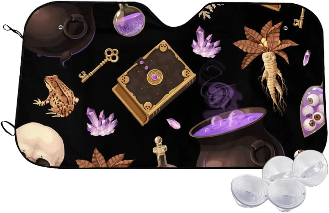 Солнцезащитный козырек для лобового стекла автомобиля, тигель ведьмы на Хэллоуин, ведьма, колышка, Череп, защита от ультрафиолетовых лучей для большинства автомобилей
Солнцезащитный козырек для лобового стекла автомобиля, тигель ведьмы на Хэллоуин, ведьма, колышка, Череп, защита от ультрафиолетовых лучей для большинства автомобилей