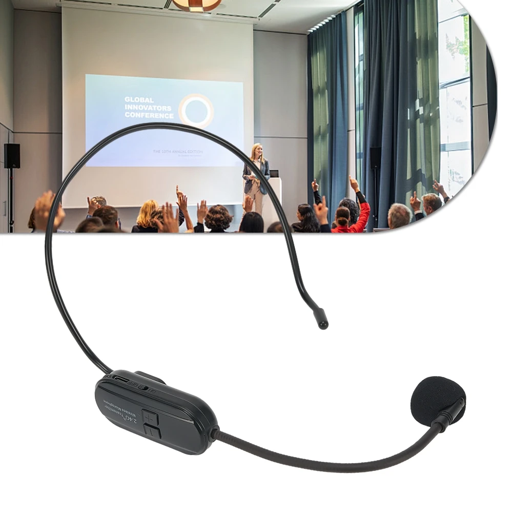 Head Microphone 2.4G Wireless Microphone Headset Mic 50M Range For Amplifier Speaker Voice Teaching Yoga Fitness
Head Microphone 2.4G Wireless Microphone Headset Mic 50M Range For Amplifier Speaker Voice Teaching Yoga Fitness