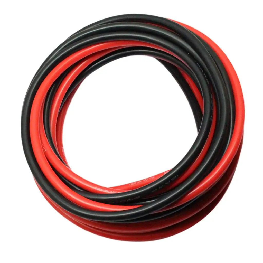 

2 Roll 12 AWG 20 Feet Gauge Silicone Wire Flexible Stranded Copper Cables