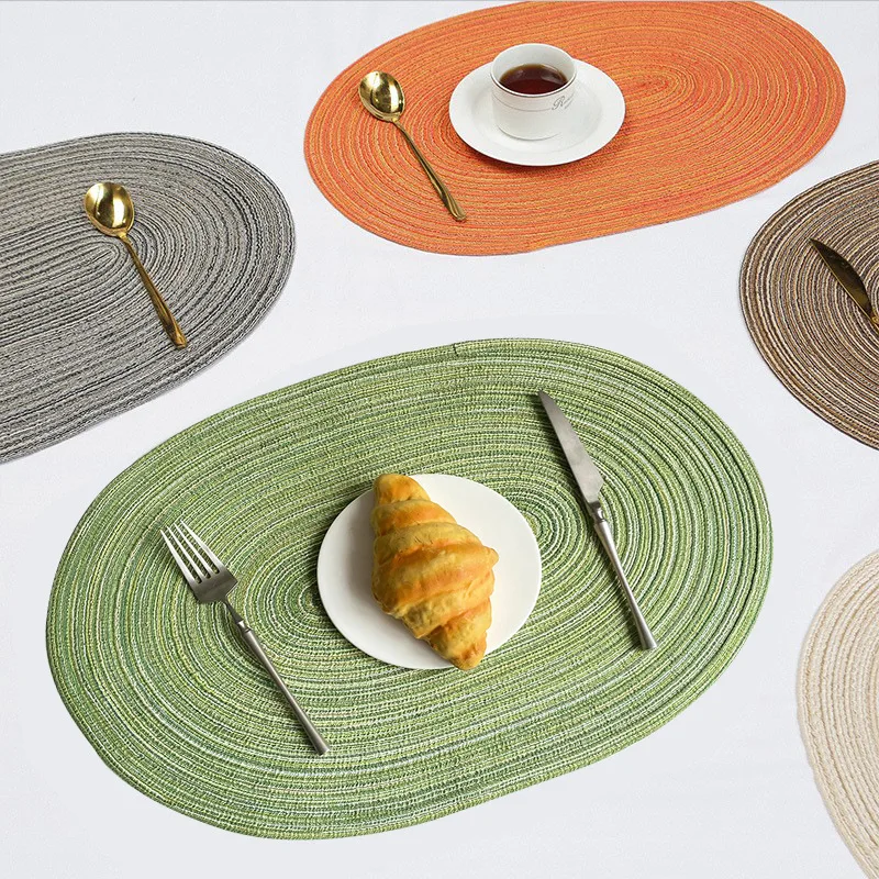 Creative Home Elliptic Decoration, Heat Insulation Weave, Non-slip Cup Pad, Table Mat, 2Pcs
Creative Home Elliptic Decoration, Heat Insulation Weave, Non-slip Cup Pad, Table Mat, 2Pcs