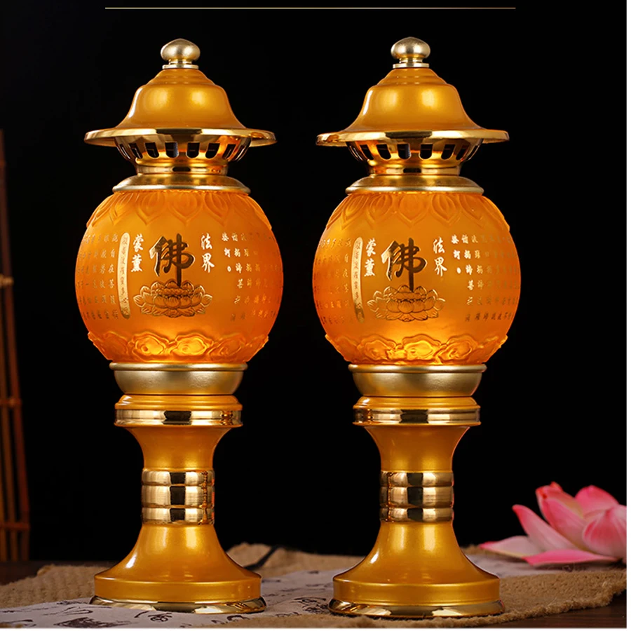 A PAIR 30cm large high grade Buddhism worship LED lamp HOME Temple shrine enshrine Sakyamuni guanyin buddha Bless safety health
A PAIR 30cm large high grade Buddhism worship LED lamp HOME Temple shrine enshrine Sakyamuni guanyin buddha Bless safety health