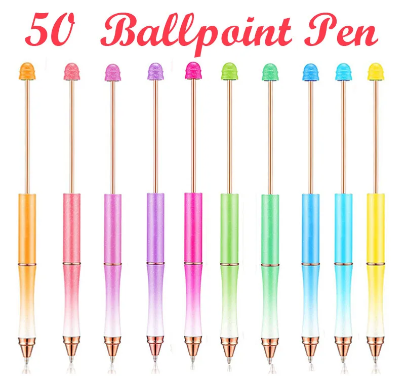 50Pcs Metal Ballpoint Pen Bead Pens Beadable Pens Household Ink Pen Ball Pens Beaded Pens Metal Craft Pen
50Pcs Metal Ballpoint Pen Bead Pens Beadable Pens Household Ink Pen Ball Pens Beaded Pens Metal Craft Pen