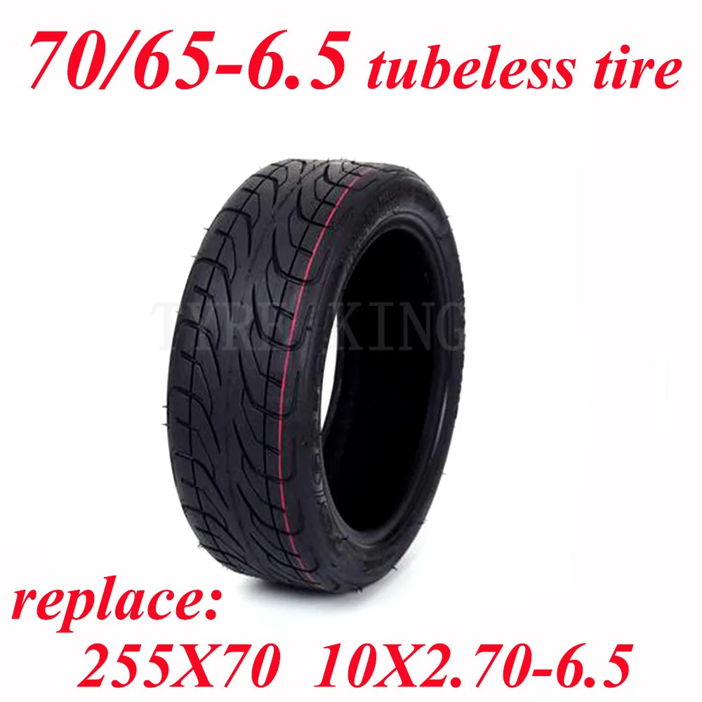 

For Electric Balance Scooter Xiaomi Nienbot 9 Plus/Pro 70/65-6.5 Tubeless Tire Can Replace 10x2.70-6.5 255x70 Vacuum Tyre