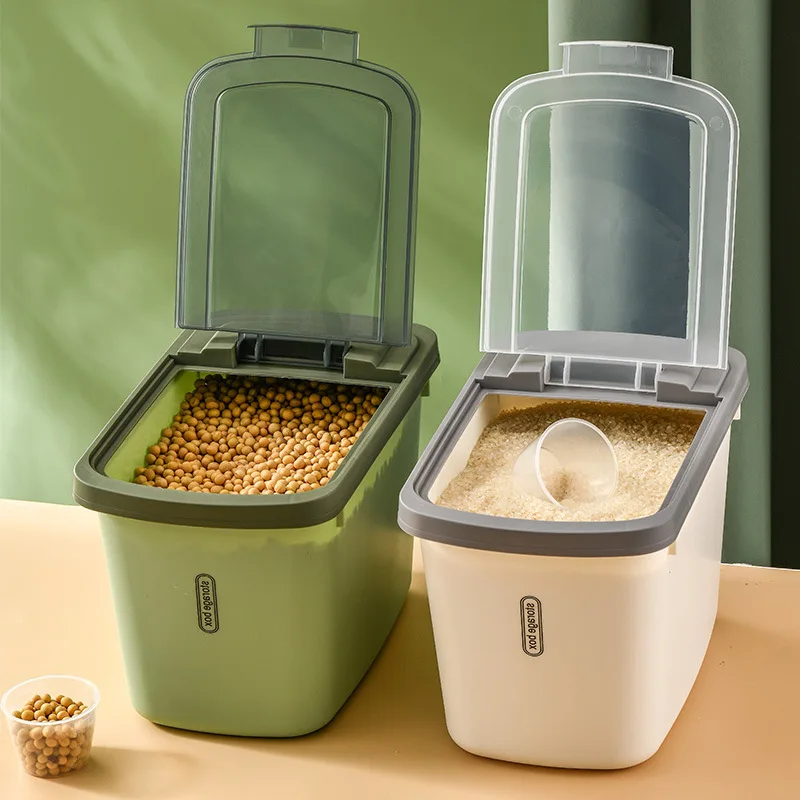 

Household Flip Top Rice Bucket Insect Proof Moisture-proof Thickened Storage Sealed and Environmentally Friendly Storage Box