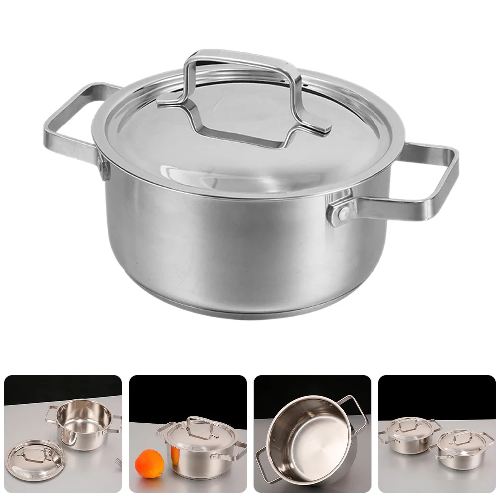 Stainless Steel Soup Pot Cooking for Home Household Daily Kitchen Cookware with Lid Small Pan
Stainless Steel Soup Pot Cooking for Home Household Daily Kitchen Cookware with Lid Small Pan