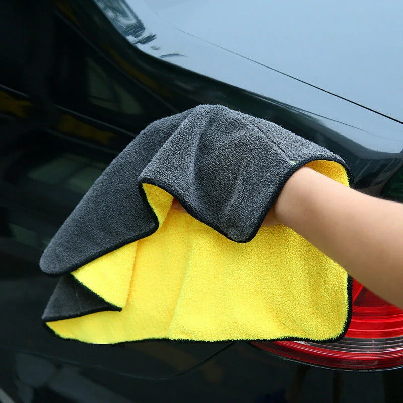 

Car Microfiber Cleaning Cloth Washing Towel Casement Dish Cleaning Cloth Rag Dry Strong Absorbent Soft Car Care Cloth Detailing