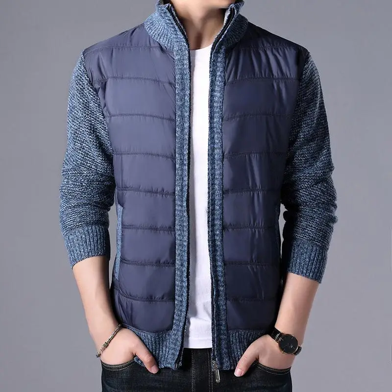 2022 New Men's Thick Sweater Coat Male Autumn Winter Parkas Patchwork Sweatercoat Zipper Cardigans Sweater Man Jacket Outerwear
2022 New Men's Thick Sweater Coat Male Autumn Winter Parkas Patchwork Sweatercoat Zipper Cardigans Sweater Man Jacket Outerwear