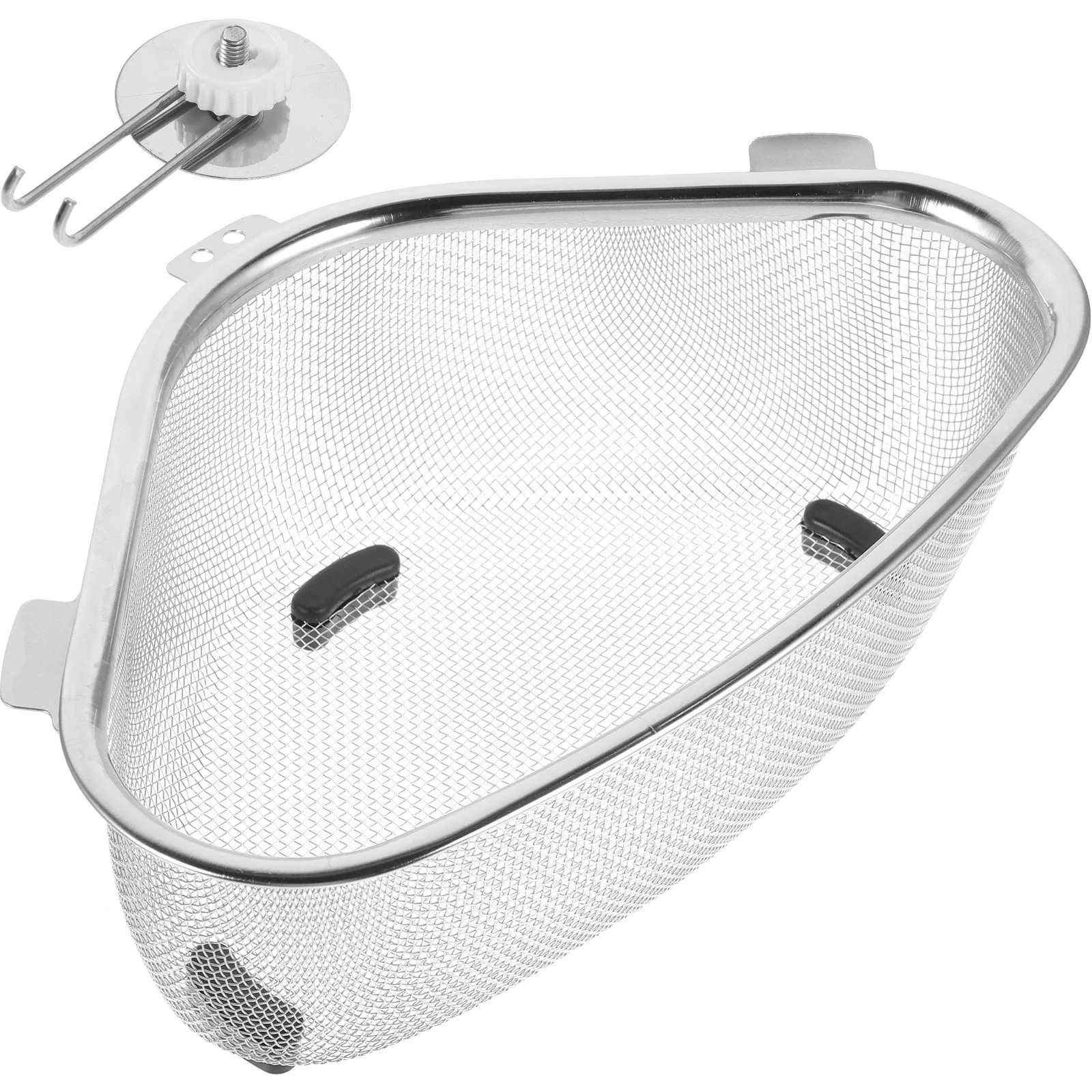 Kitchen Sink Strainer Basket Stainless Steel Triangular Food Catcher Drain Shelf Organizer Sponge Holder
Kitchen Sink Strainer Basket Stainless Steel Triangular Food Catcher Drain Shelf Organizer Sponge Holder