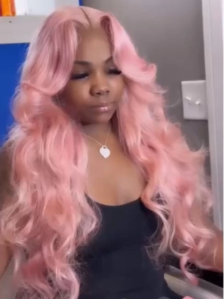 New Front Lace Light Pink Long Roll Big Wave Wig Chemical Fiber Full Head Cover for Women
New Front Lace Light Pink Long Roll Big Wave Wig Chemical Fiber Full Head Cover for Women