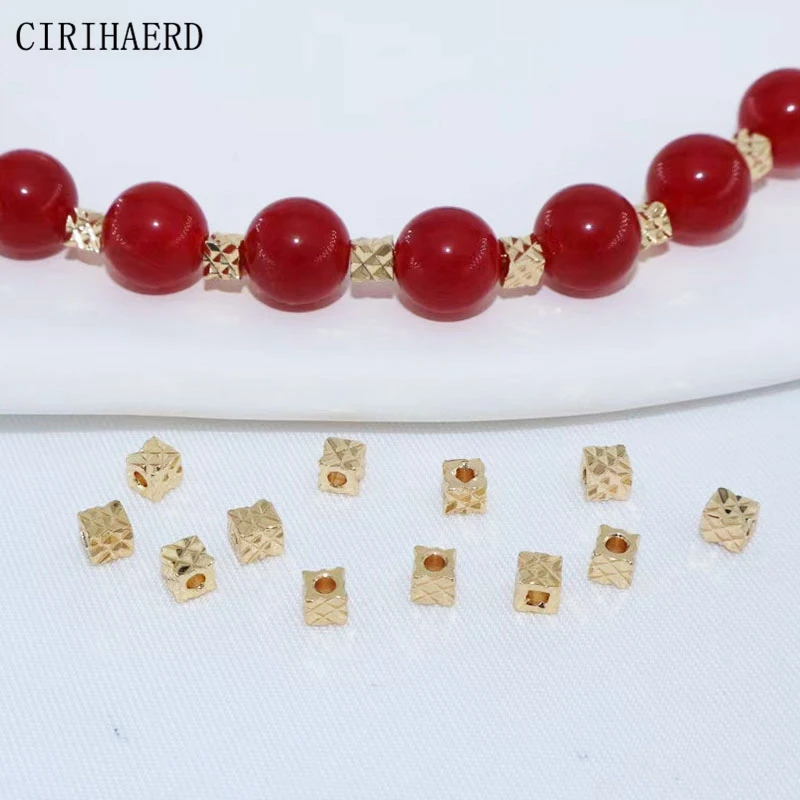 3mm Cut Flowers Small Bead 18K Real Gold Plated Square Spacer Beads For Jewelry Supplies DIY Accessories Separators For beads
3mm Cut Flowers Small Bead 18K Real Gold Plated Square Spacer Beads For Jewelry Supplies DIY Accessories Separators For beads