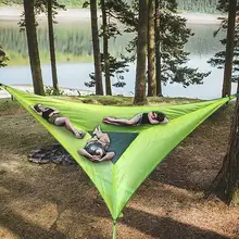 Portable Hammock Multi-functional Triangle Aerial Mat For Outdoor Camping Tree Tent Multi Person Sleep Pad Portable Hammock Multi-functional Triangle Aerial Mat For Outdoor Camping Tree Tent Multi Person Sleep Pad