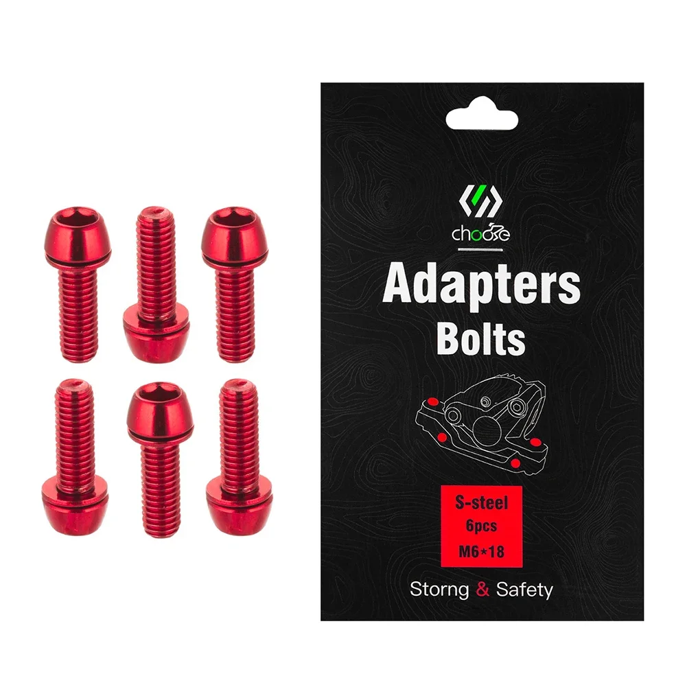 6pcs Disc Brake Clamp Screws Disc Brake Caliper Fixing Bolts M6*18mm Mountain Road Bike Bicycle Screws Steel Bolts
6pcs Disc Brake Clamp Screws Disc Brake Caliper Fixing Bolts M6*18mm Mountain Road Bike Bicycle Screws Steel Bolts