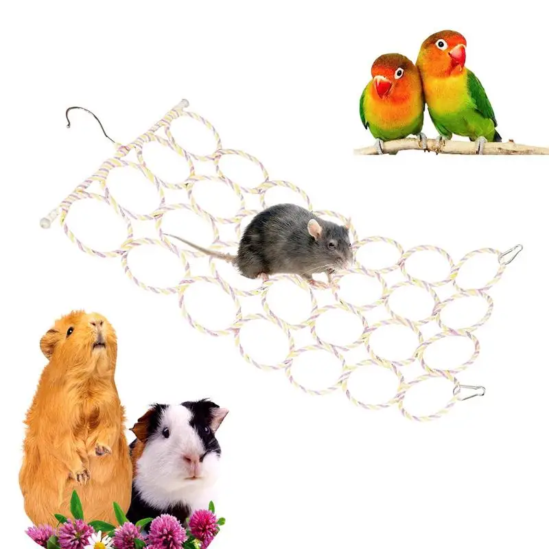 Pet Climb Net Parrot Hamster Squirrel Toys Rope Hangable Cotton Ropes Stand Net Swing Play Rope Bird Accessories For Mice Cage
Pet Climb Net Parrot Hamster Squirrel Toys Rope Hangable Cotton Ropes Stand Net Swing Play Rope Bird Accessories For Mice Cage
