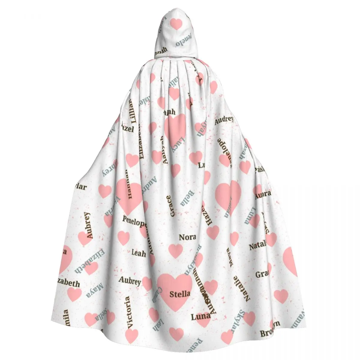 Long Cape Cloak Seamless Texture Famous Woman Names Valentines Day Hooded Cloak Coat Hoodies
Long Cape Cloak Seamless Texture Famous Woman Names Valentines Day Hooded Cloak Coat Hoodies