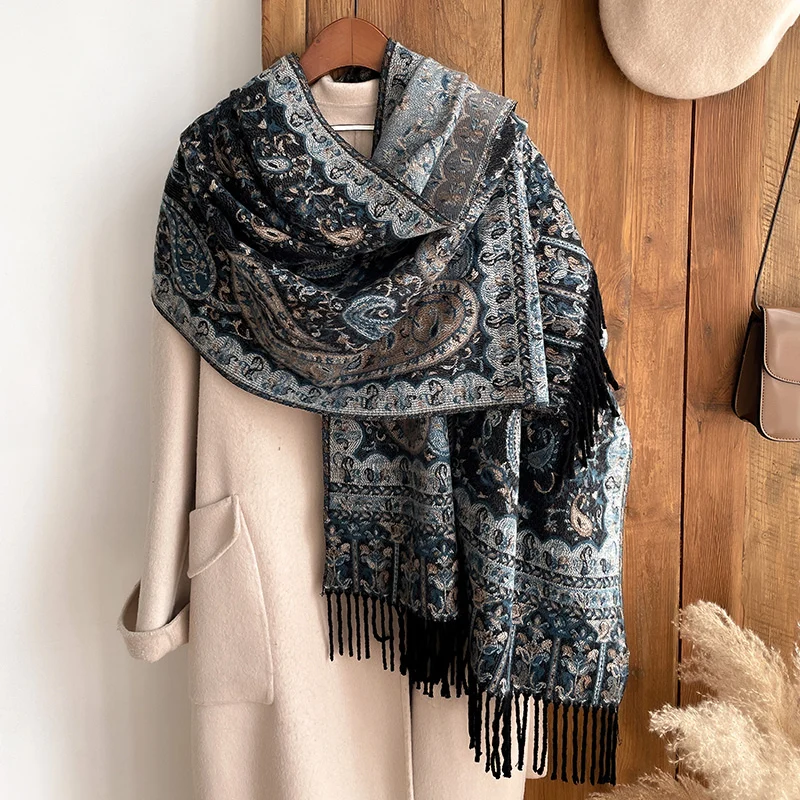 2023 New Fashion Winter Warm Thick Soft Cashmere Luxury Brand Jacquard Scarf Women Neckerchief Bandana Shawl Headband Bufanda
2023 New Fashion Winter Warm Thick Soft Cashmere Luxury Brand Jacquard Scarf Women Neckerchief Bandana Shawl Headband Bufanda