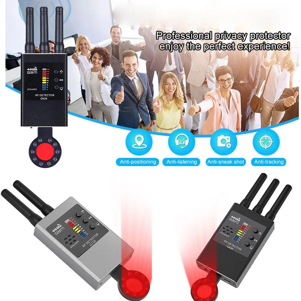 G638 Anti Wireless RF Signal Bug GSM GPS Tracker Military Hidden Camera New Professional Version Device Eavesdropp I6B7
G638 Anti Wireless RF Signal Bug GSM GPS Tracker Military Hidden Camera New Professional Version Device Eavesdropp I6B7