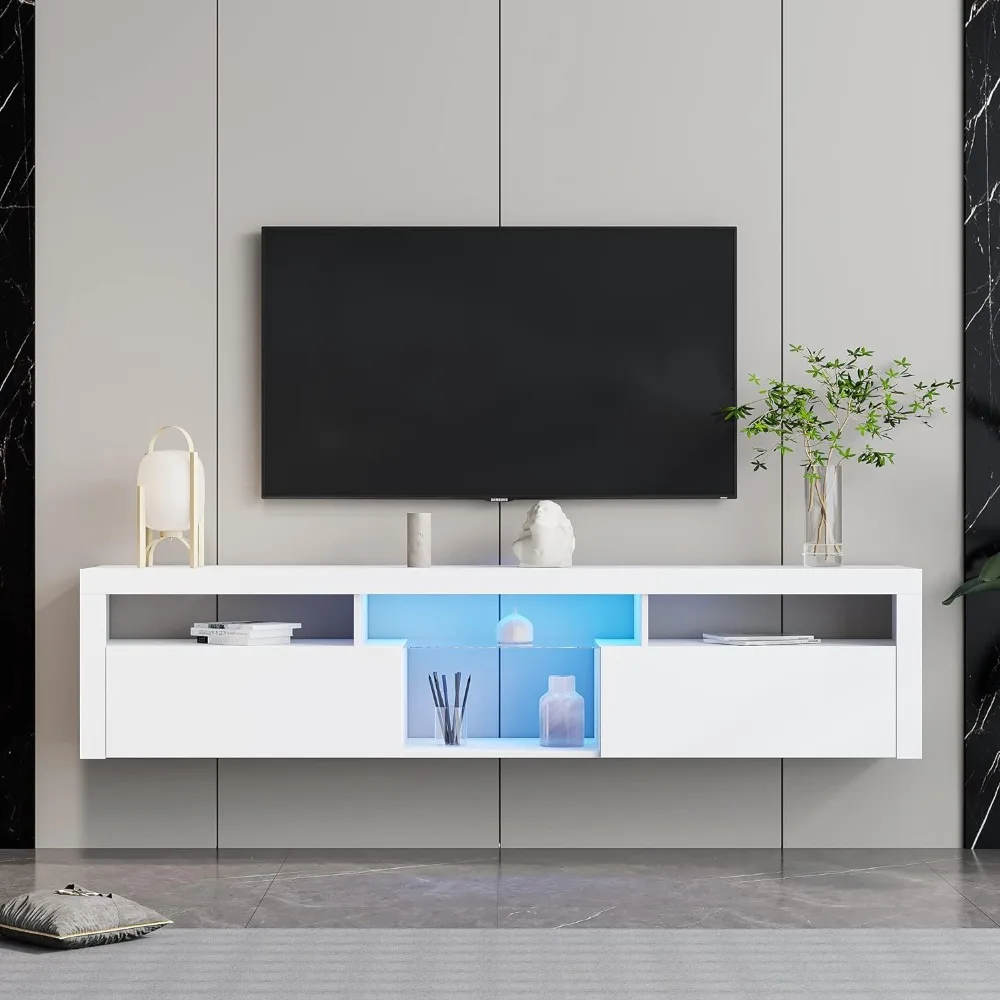 Wall TV Stand, Walls Mounted Entertainment Media Center TVs Console with Cabinet and Open Shelves, Wall TV Stand
Wall TV Stand, Walls Mounted Entertainment Media Center TVs Console with Cabinet and Open Shelves, Wall TV Stand