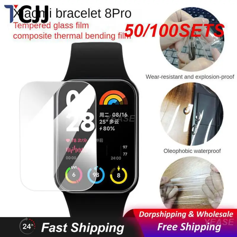 50/100SETS Watch Film Durable Materials Accurate Fit Convenient Effective Smart Watch Accessories Easy To Tear Watch Film 
50/100SETS Watch Film Durable Materials Accurate Fit Convenient Effective Smart Watch Accessories Easy To Tear Watch Film