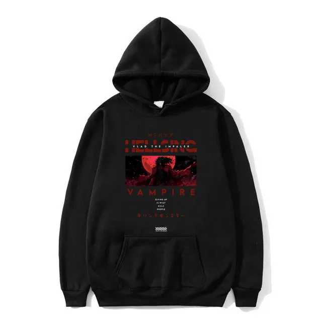Anime Hellsing Alucard Print Hoodie Vlad The Impaler Campire Giving Up Is What Kills People Graphic Tracksuit Men Fashion Hoody
Anime Hellsing Alucard Print Hoodie Vlad The Impaler Campire Giving Up Is What Kills People Graphic Tracksuit Men Fashion Hoody