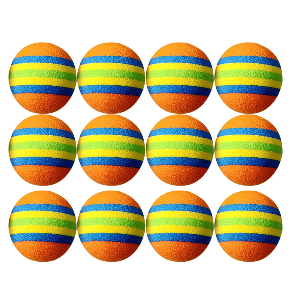 12Pcs Stripe Pattern Balls EVA Ball Colorful Balls Cat Pet Playing Balls Training Ball (Orange, Blue, Yellow, Green Stripe)
12Pcs Stripe Pattern Balls EVA Ball Colorful Balls Cat Pet Playing Balls Training Ball (Orange, Blue, Yellow, Green Stripe)