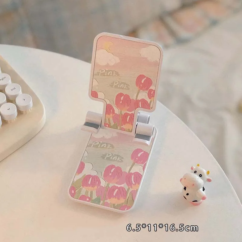 Phone Stand Table Top Adjustable Cartoon Anti-Slip Fold Lazy Bedside Phone Rack Live Broadcast Slab Prop Up Metal Pvc Universal
Phone Stand Table Top Adjustable Cartoon Anti-Slip Fold Lazy Bedside Phone Rack Live Broadcast Slab Prop Up Metal Pvc Universal