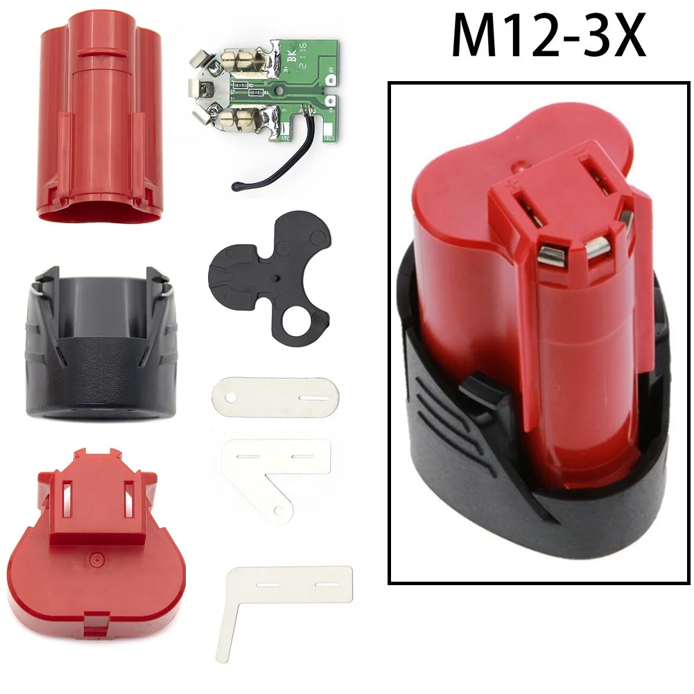 1set Three-cell Battery Shell Three Cell Battery Plastic Shell Kit With PCB Circuit Board For Milwaukee M12 12V Lithium Ion
1set Three-cell Battery Shell Three Cell Battery Plastic Shell Kit With PCB Circuit Board For Milwaukee M12 12V Lithium Ion
