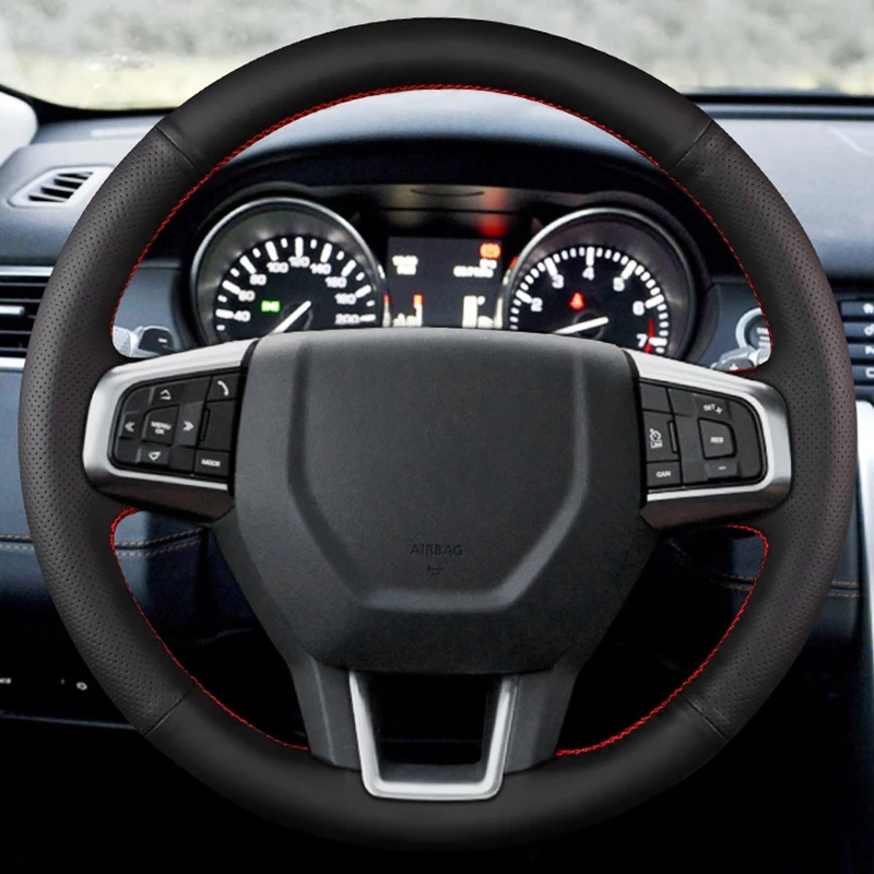 Оплетка ручного шитья из натуральной кожи для Land Rover Discovery Sport 2015-2017, оплетка рулевого колеса автомобиля, аксессуары для автомобиля
Оплетка ручного шитья из натуральной кожи для Land Rover Discovery Sport 2015-2017, оплетка рулевого колеса автомобиля, аксессуары для автомобиля