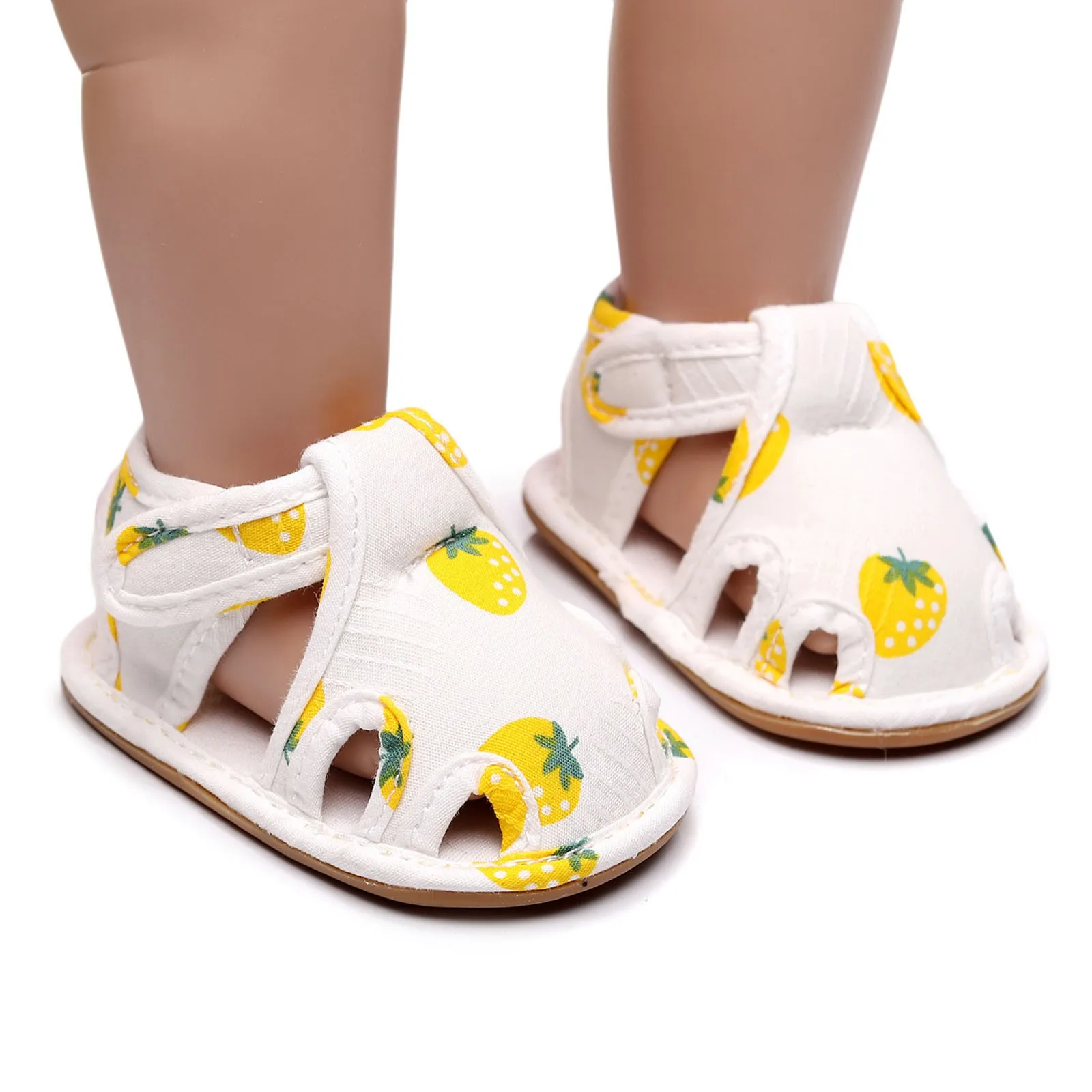 Infant Toddler Boy Girl Shoes Fruit Strawberry Print Soft Sole Non Slip Anti-collision Flat Baby Sandals First Walker
Infant Toddler Boy Girl Shoes Fruit Strawberry Print Soft Sole Non Slip Anti-collision Flat Baby Sandals First Walker