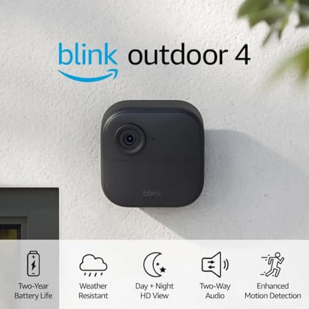 Мини-Смарт-камера видеонаблюдения Blink Outdoor 4 (4-е Поколение) + мигающая мини-камера, двусторонняя связь, HD живой просмотр, обнаружение движения
Мини-Смарт-камера видеонаблюдения Blink Outdoor 4 (4-е Поколение) + мигающая мини-камера, двусторонняя связь, HD живой просмотр, обнаружение движения