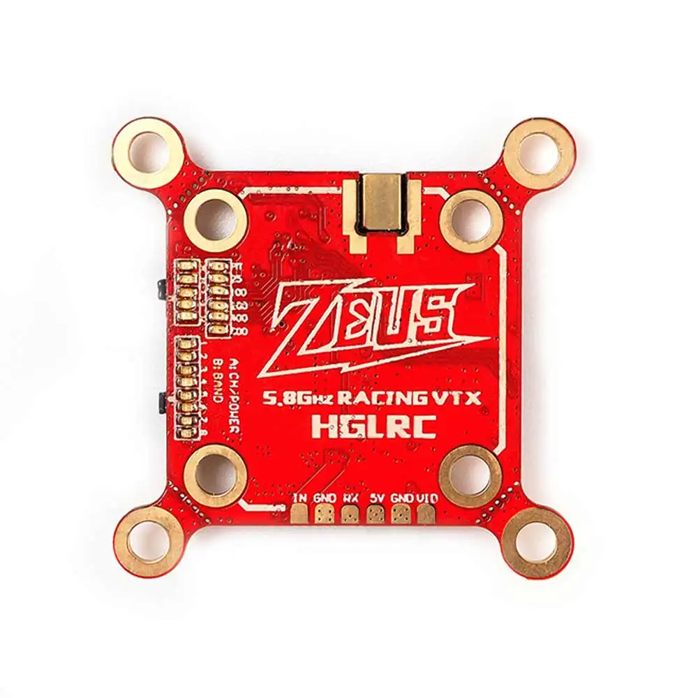 HGLRC Zeus 800mW VTX 5.8G 40CH Built-in Microphone 6-26V 20X20mm 30X30mm for RC FPV Freestyle Drones DIY Parts
HGLRC Zeus 800mW VTX 5.8G 40CH Built-in Microphone 6-26V 20X20mm 30X30mm for RC FPV Freestyle Drones DIY Parts