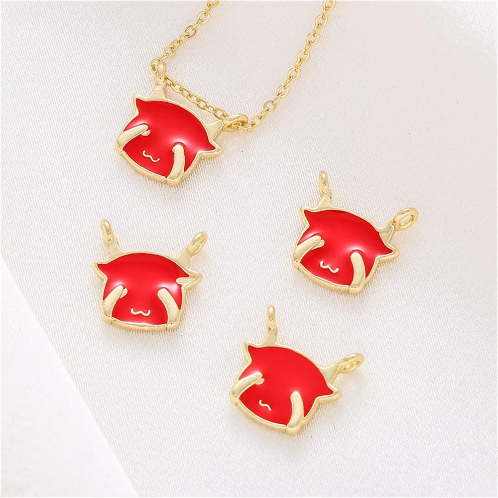 14K gold clad drip oil bull double hanging pendant diy handmade pendant charm bracelet necklace jewelry accessories
14K gold clad drip oil bull double hanging pendant diy handmade pendant charm bracelet necklace jewelry accessories