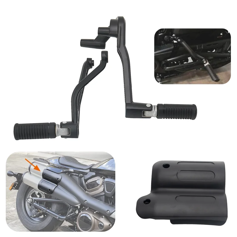Motorcycle Rear Passenger Foot Pegs Bracket Foot Pedal Support Exhaust Heat Shield For Harley Sportster S 1250 RH1250S 2021-2022
Motorcycle Rear Passenger Foot Pegs Bracket Foot Pedal Support Exhaust Heat Shield For Harley Sportster S 1250 RH1250S 2021-2022