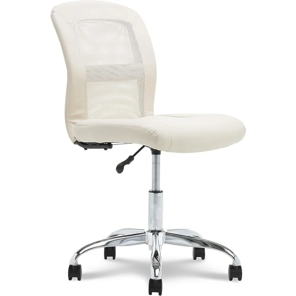 Serta Essential Mesh Low-Back Computer Desk Task Chair with No Arms for Home Office or Conference Room, Faux Leather, Cream
Serta Essential Mesh Low-Back Computer Desk Task Chair with No Arms for Home Office or Conference Room, Faux Leather, Cream