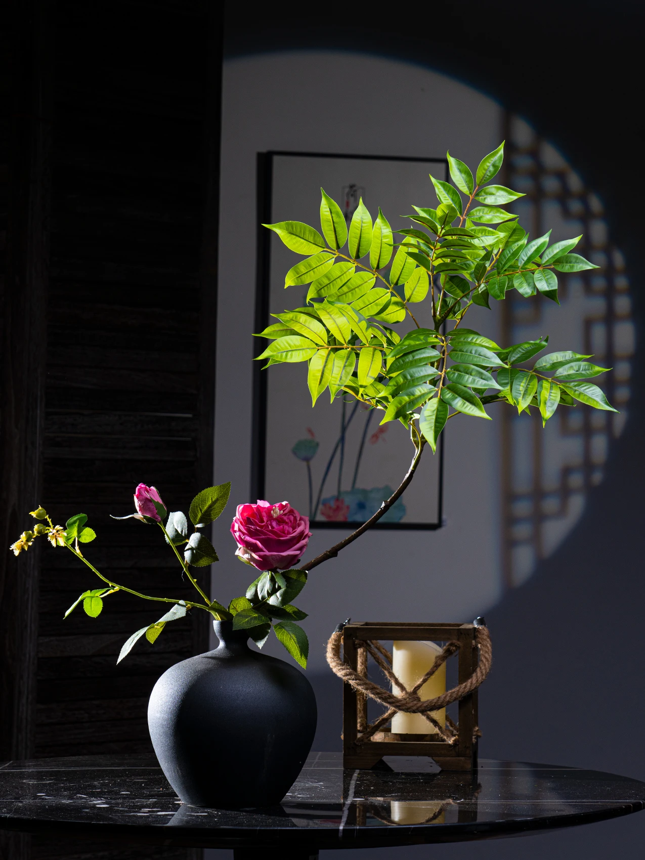 Lacquerwood Nantian Bamboo Simulation Green Plant Leaves Decoration Bionic Anti-true and False Plants Tabletop Landscaping
Lacquerwood Nantian Bamboo Simulation Green Plant Leaves Decoration Bionic Anti-true and False Plants Tabletop Landscaping