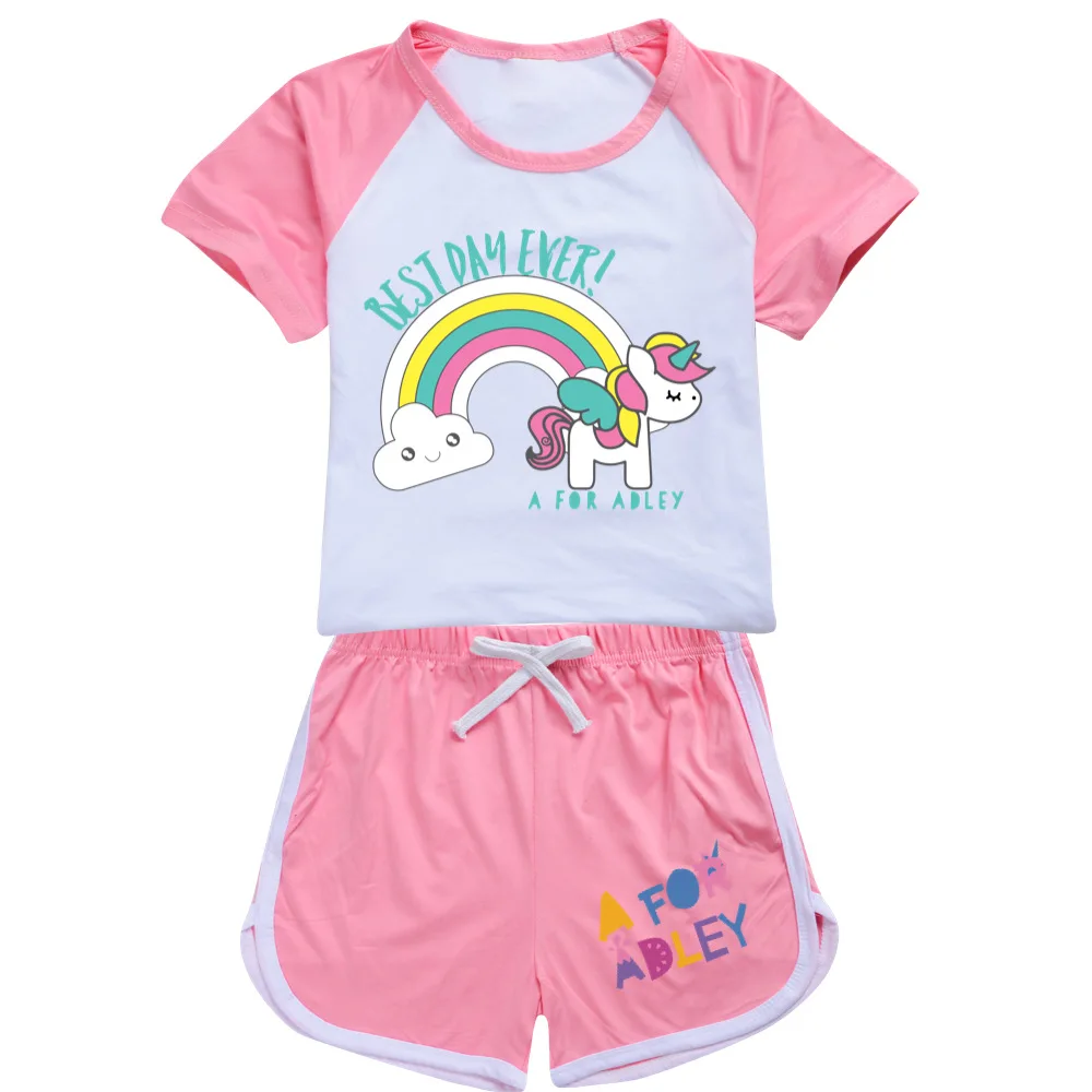 2023 Girls Boys Summer Clothing Set A for Adley Kids Sports T shirt +Pants 2-piece set Baby Clothing Comfortable outfits Pyjamas
2023 Girls Boys Summer Clothing Set A for Adley Kids Sports T shirt +Pants 2-piece set Baby Clothing Comfortable outfits Pyjamas