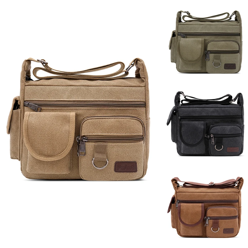 Messenger Bag Canvas for Men Vintage Water Resistant Waxed Crossbody bags Briefcase Padded Shoulder Bag for Male Handbag
Messenger Bag Canvas for Men Vintage Water Resistant Waxed Crossbody bags Briefcase Padded Shoulder Bag for Male Handbag