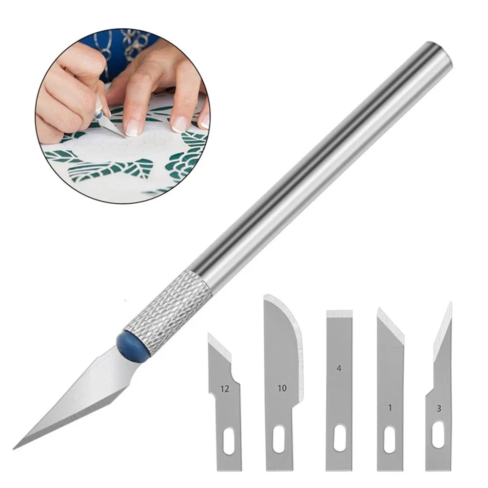 

13PCS/set Precision Cutter Exacto Paper Cut Carving Tools Kit Cutter Blade DIY Repair Box Crafts Art Cutting Hand Tool Set