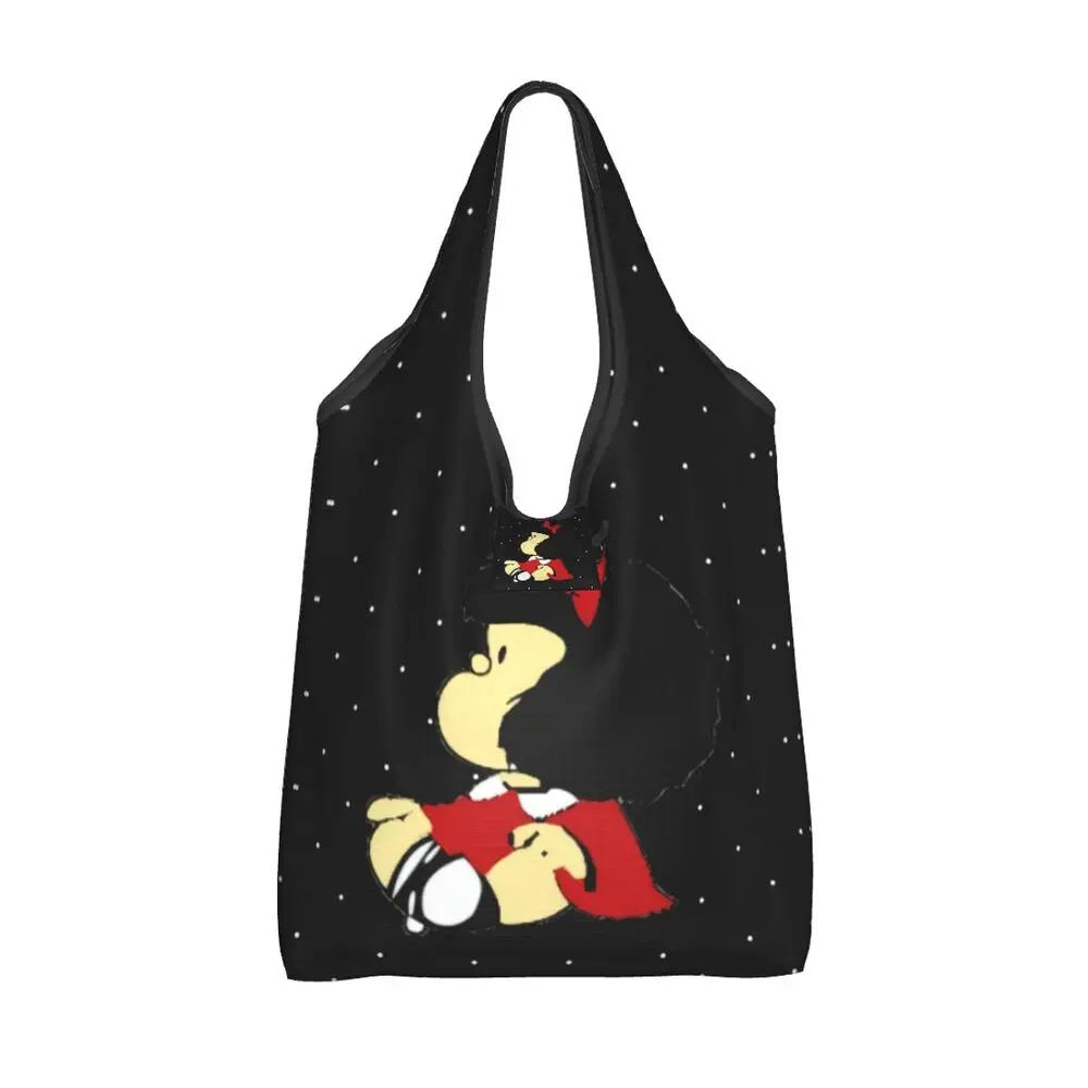 Custom Vintage Mafalda Manga Grocery Shopping Bag 122 Sd1a121f3fe1e47b28cec225a01dc02abE