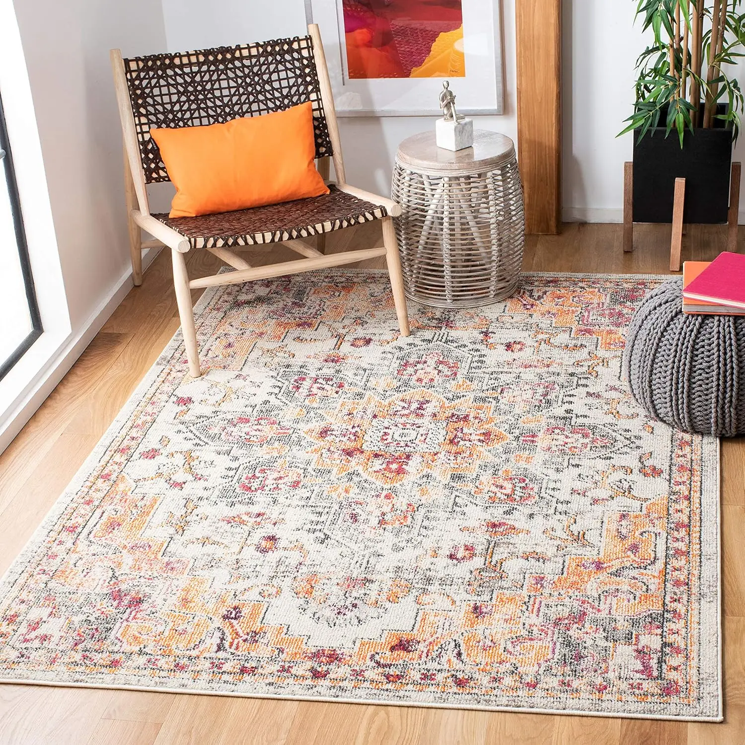 Collection X-Large Area Rug - 12' x 15', Beige & Orange, Medallion Distressed Design, Non-Shedding & Easy Care, Ideal
Collection X-Large Area Rug - 12' x 15', Beige & Orange, Medallion Distressed Design, Non-Shedding & Easy Care, Ideal