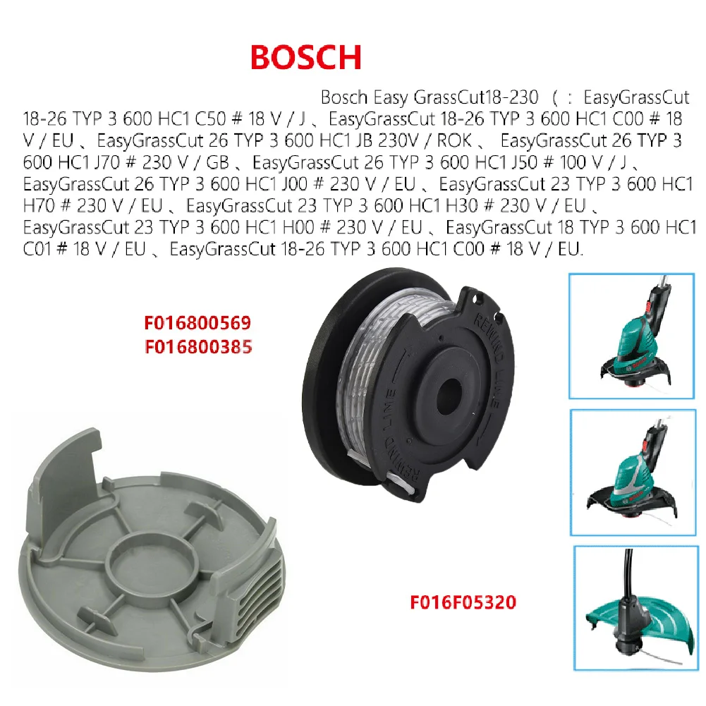 2 шпули для триммера BOSCH F016800569,F016800385, Набор чехлов для катушки F016F05320 4 м
2 шпули для триммера BOSCH F016800569,F016800385, Набор чехлов для катушки F016F05320 4 м