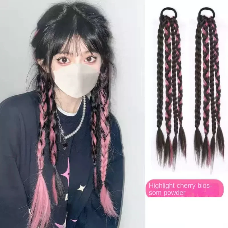 Elastic headband rubber band hair accessories hair color braids ladies ponytail wig headband
Elastic headband rubber band hair accessories hair color braids ladies ponytail wig headband